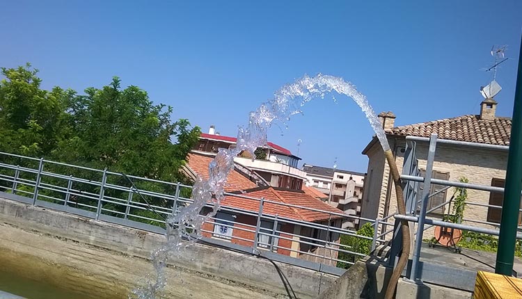 Canale Albani Fano pompa