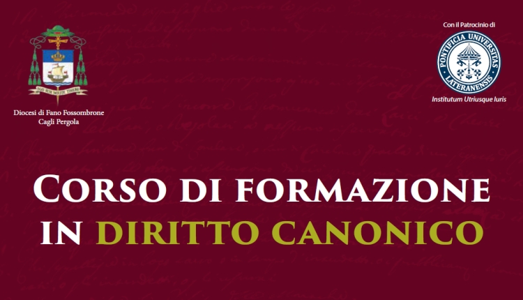 corso di formazione in diritto canonico diocesi di fano