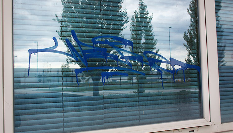scritte vandaliche conte camillo