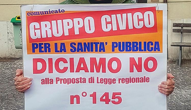 protesta regione legge 145 sanita pubblica privata