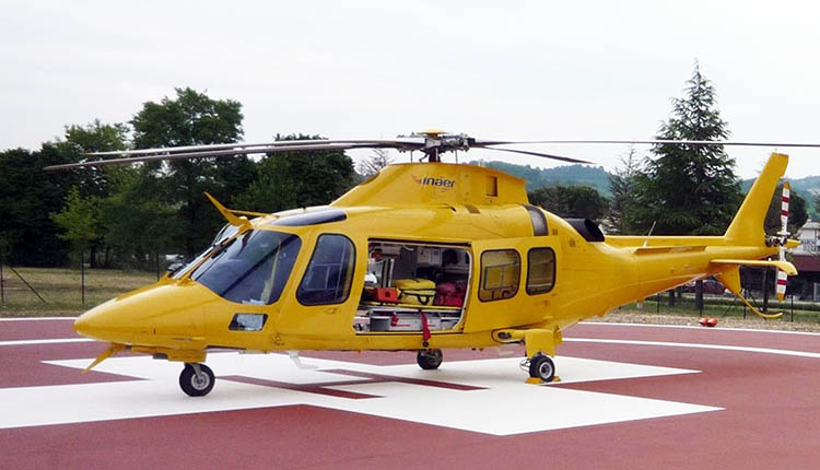 Eliambulanza fossombrone base elicottero 118