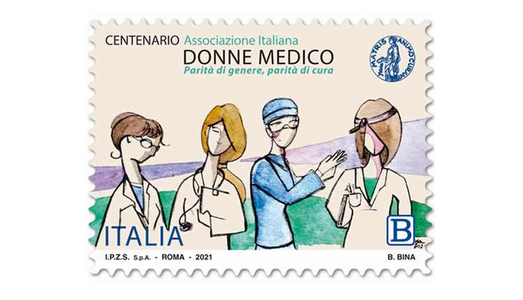 francobollo donne medico