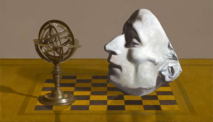 Antonio Greco, Profondissima quiete, 2019-2020, olio su tela, cm 35x45